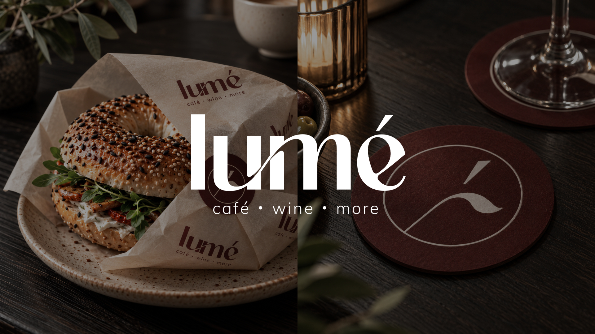lumé – Café & Bar, Branding & Logodesign