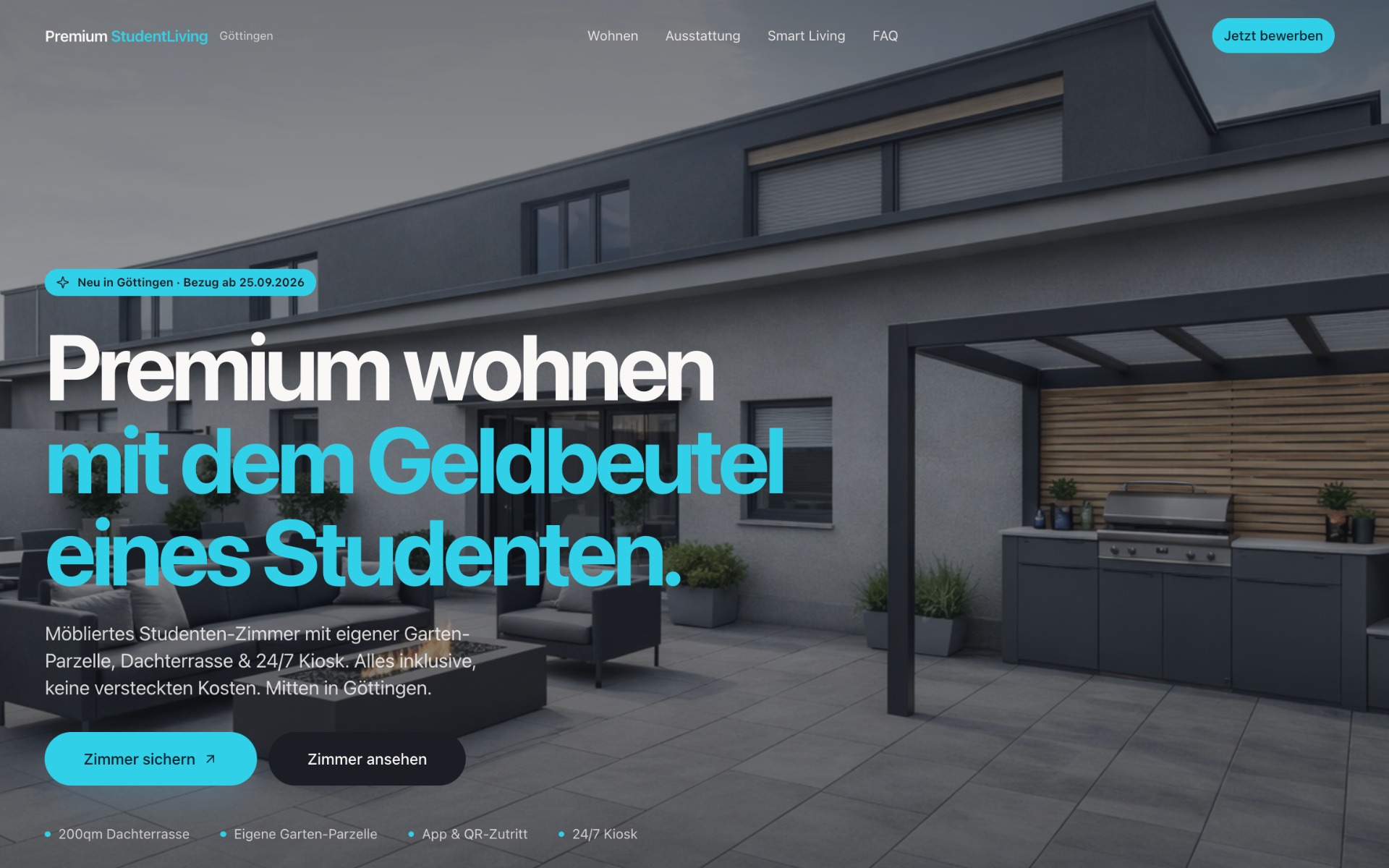Vorschau der Website living-student.de