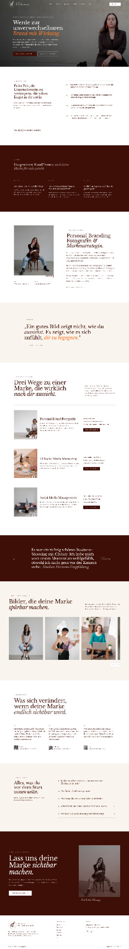 Website-Beispiel: Christiane Timm, Personal Branding Fotografie