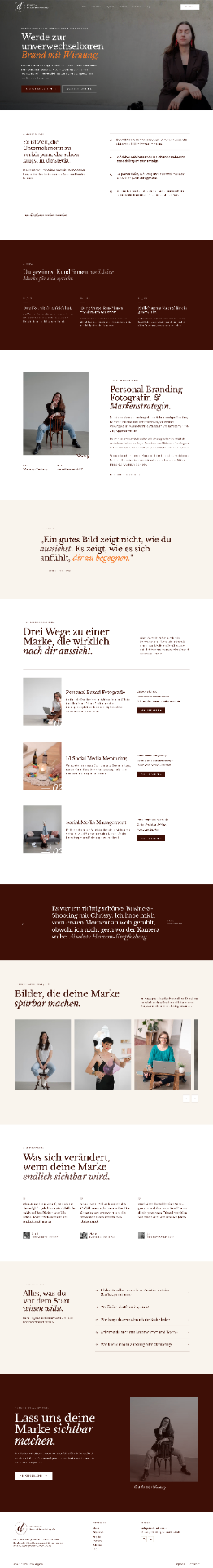 Website-Beispiel: Christiane Timm, Personal Branding Fotografie