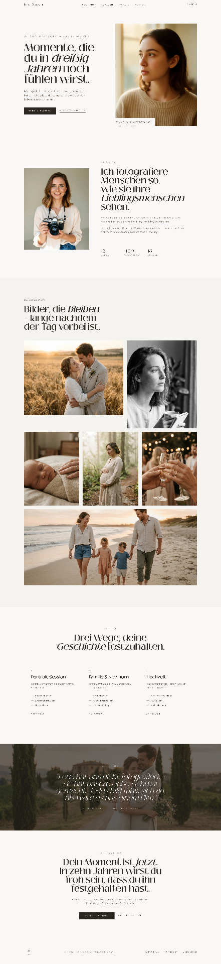 Website-Beispiel: Fotografen-Portfolio
