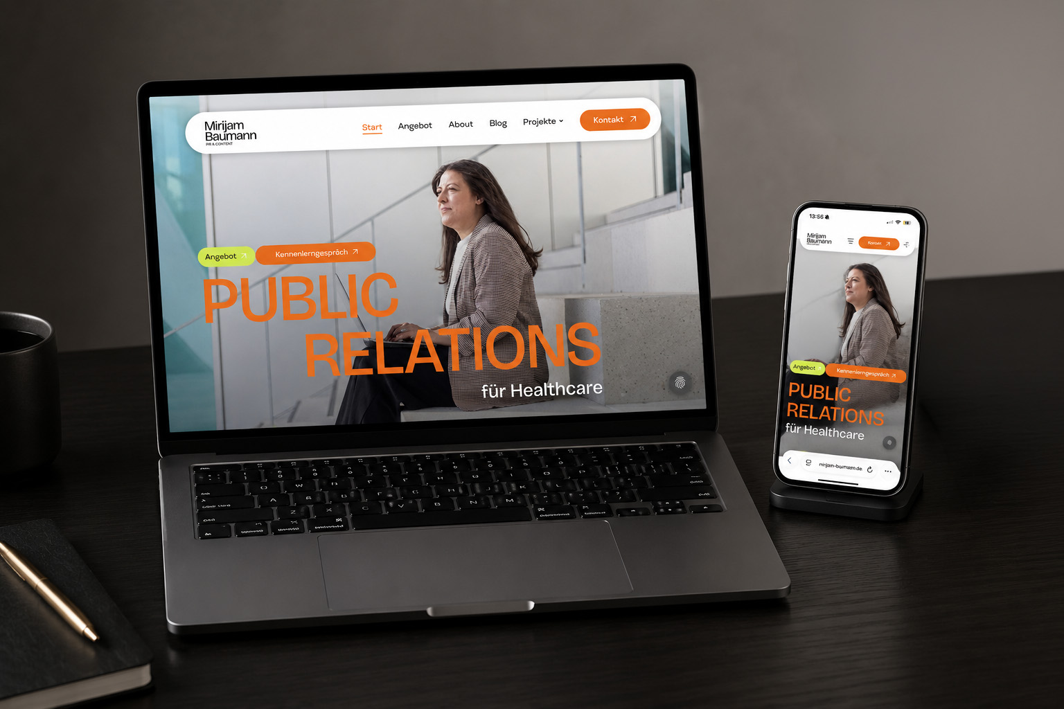 Mirijam Baumann – Webdesign