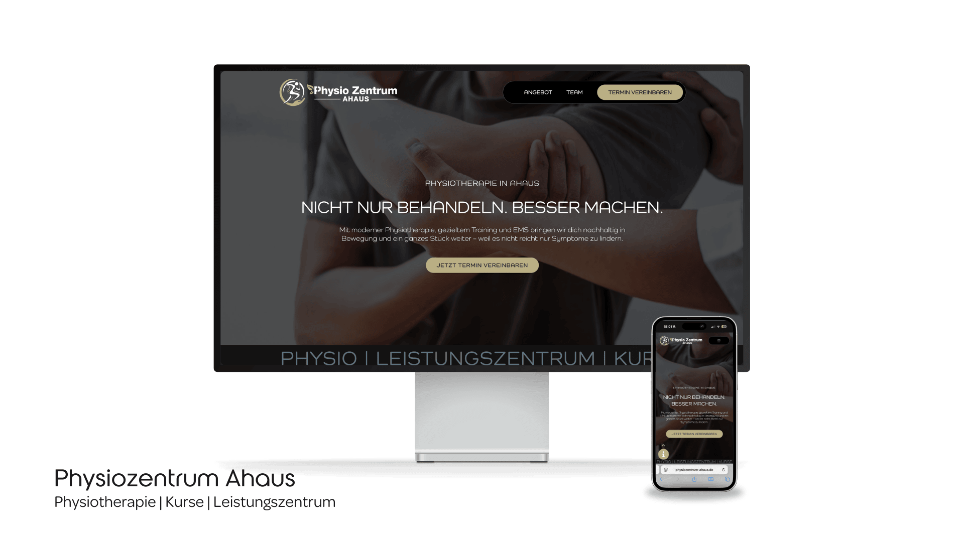Physiozentrum Ahaus – Webdesign · Strategie
