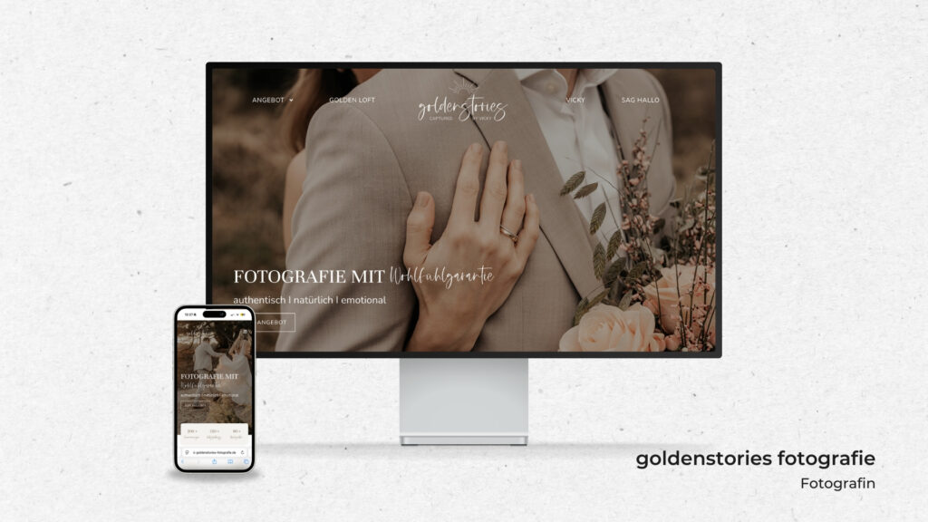 Website für eine Hchzeitsfotografin