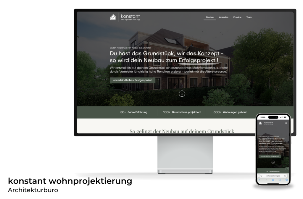 Website für eine Architekten