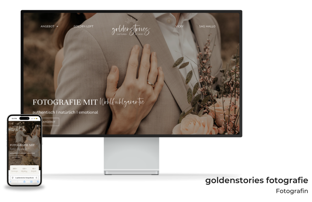 Website für eine Hchzeitsfotografin